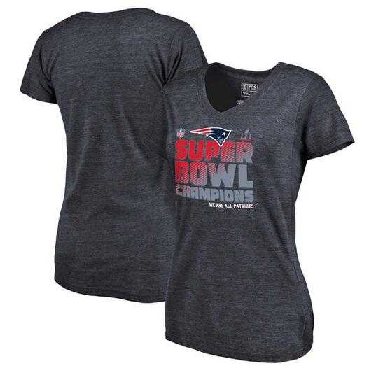 Women New England Patriots Pro Line by Fanatics Branded Super Bowl LI Champions Trophy Collection Alternate Tri Blend V Neck T-Shirt Navy FengYun,We sell and wholesale Women New England Patriots Pro Line by Fanatics Branded Super Bowl LI Champions Trophy Collection Alternate Tri Blend V Neck T-Shirt Navy FengYun on line form chian!